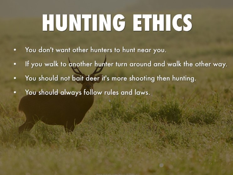 Ethics of a Hunter