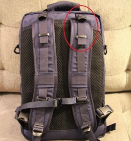 backpack strap loops